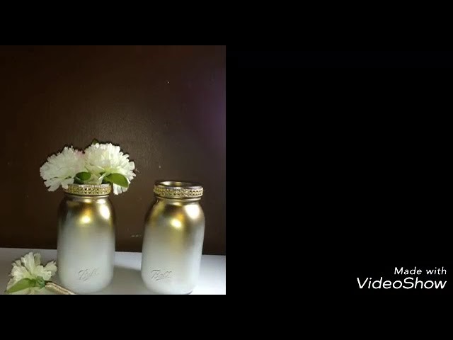 Diy ombre mason jar and flower pens