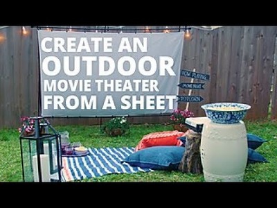 DIY Outdoor Movie Screen - Easy Does It - HGTV