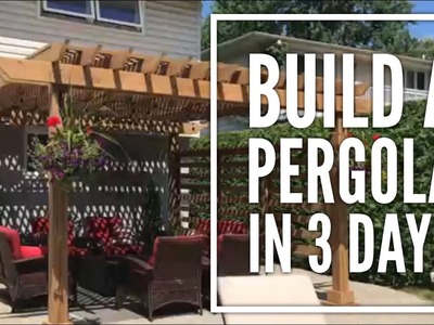 DIY Overview: A Pergola on Concrete Patio in 3 Days.  It’s Possible!