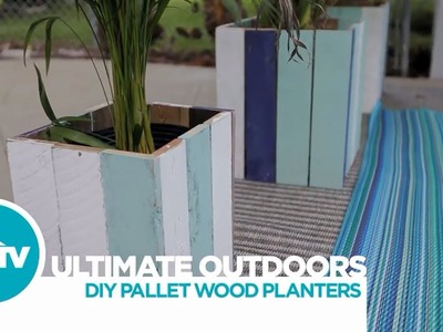 DIY Pallet Wood Planters - HGTV