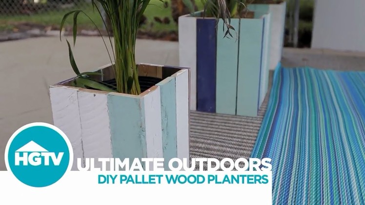 DIY Pallet Wood Planters - HGTV