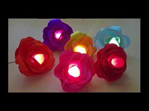 DIY - Paper Rose Diwali Light