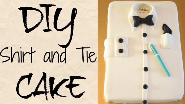 DIY SHIRT & BOW TIE CAKE || Janie's Sweets