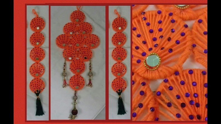 DIY: WALL HANGING WITH BANGLES. BEST OUT OF WASTE. WOOLEN WALL HANGING –SS ART CREATIONS