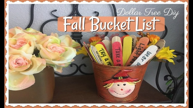 DOLLAR TREE DIY | Fall Bucket List