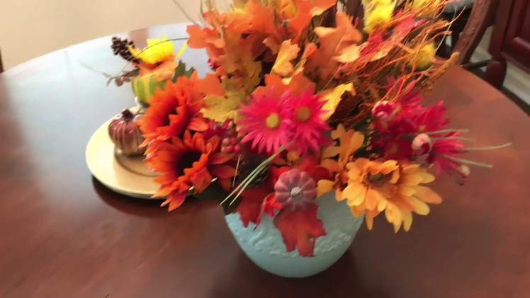 Dollar Tree DIY Fall Tablescape - Collab with Donia
