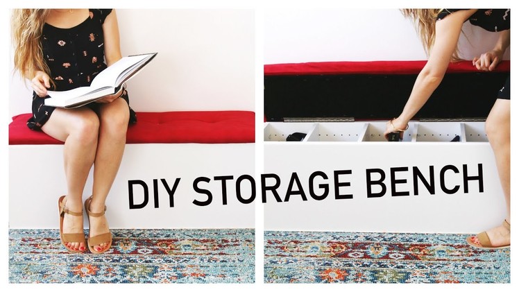 Easy DIY Storage Bench