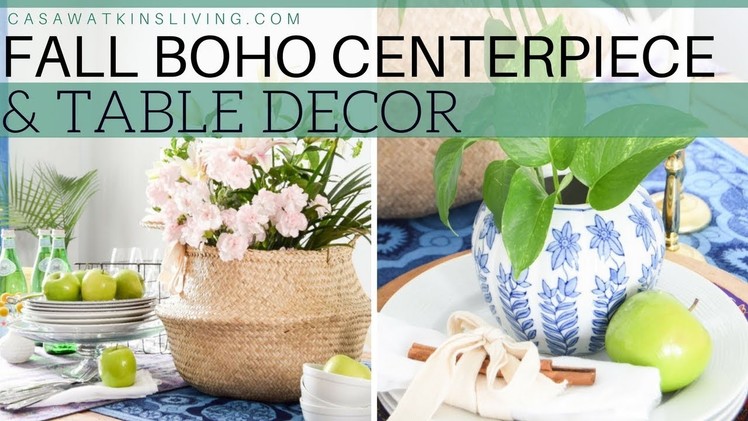 Fall Boho Centerpiece and Table Decor | FALL DIY & DECOR CHALLENGE