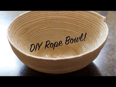 How To DIY Rope Bowl