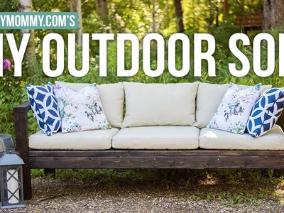 How to Make a DIY Outdoor Sofa | Vlogust Day 21 | The DIY Mommy