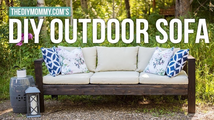 How to Make a DIY Outdoor Sofa | Vlogust Day 21 | The DIY Mommy