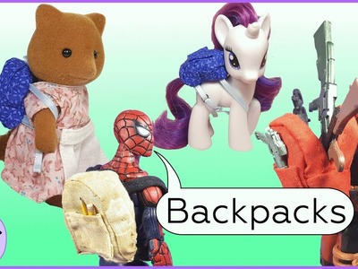 How to Make Miniature Backpack for Action Figures & Other Toys, DIY Backpack 1:12 Scale & 1:18 Scale