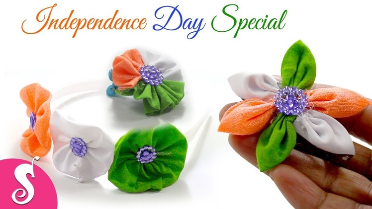 Independence Day Accessories Ideas | Diy Hair Band.Hair Clip at Home