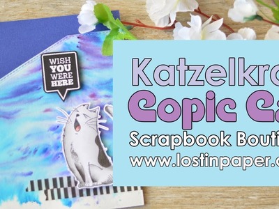 Katzelkraft Copic Cat - Scrapbook Boutique Hop!