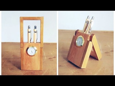 Making Wooden Desk Watch || DIY Desk Watch
