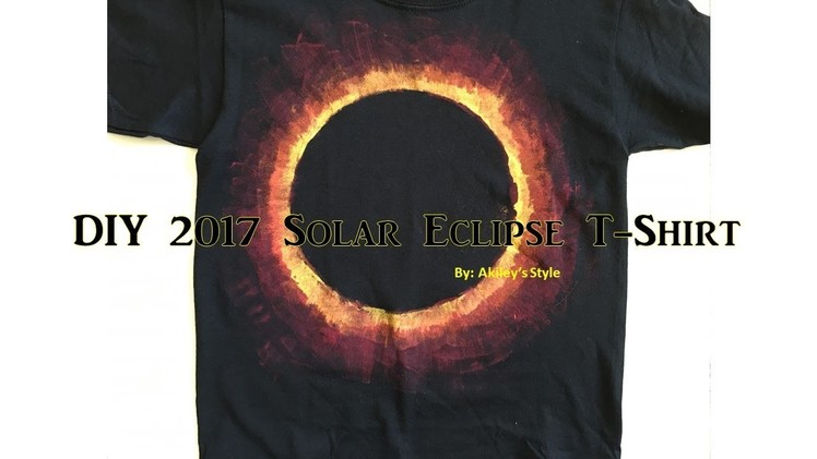 Solar Eclipse 2017 Shirt | DIY Clothes
