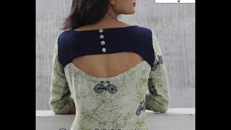 Trendy Kurta. Kurti  Back Neck Design  (DIY)