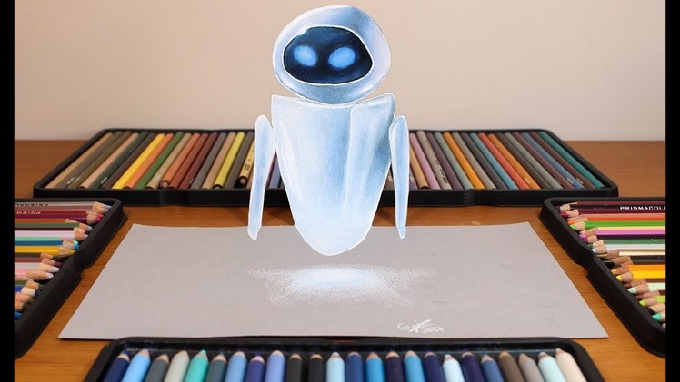 3D DRAWING: EVE from #WALL-E