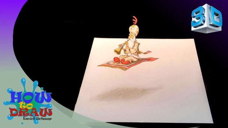 3d  illusion drawing fakir Efteling