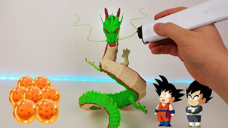 3D Pen Making Shenron. Shenlong Figure with 3Dsimo mini