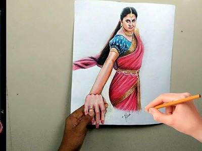 Bahubali 2 | 3d Drawing of Anushka Shetty - Devasena That will blow your mind | Bahubali 2 movie