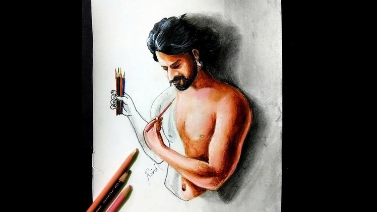 Bahubali 2 | Most Amazing 3d Drawing of Prabhas | Drawing Prabhas - That Will Blow Your Mind