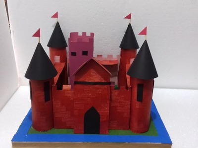 ✔Castle model |  Castle with paper |  cardboard castle making ideas