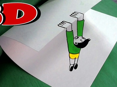 Cool 3D Drawing Illusion - How To Draw (Trick Art) Artattack drawing