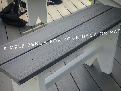 DIY Outdoor Benches - Made With Composite Deck Boards