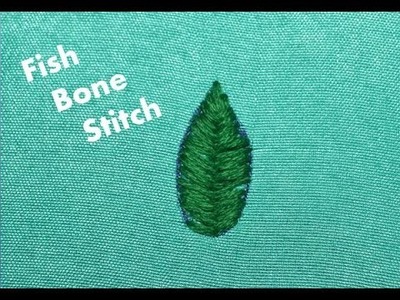 Fish Bone Stitch Hand Embroidery | Beauty Express