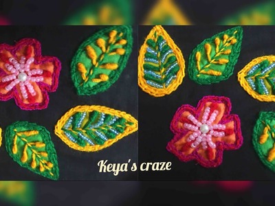 Hand embrodiary design | Applique embroidery variation | Keya's craze | hand embroidery-95