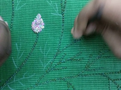 Hand Embroidery and Flower Sequins