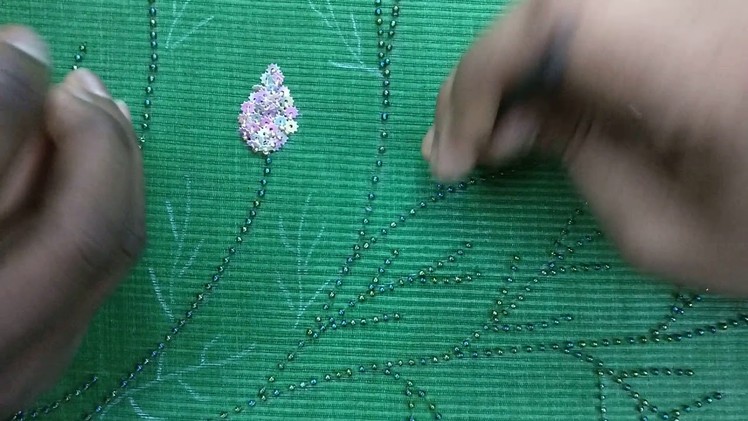 Hand Embroidery and Flower Sequins