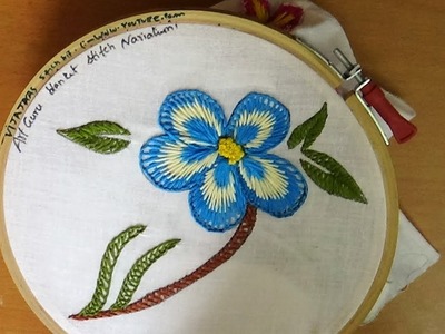 Hand Embroidery Art  - Beautiful blanket stitch (variation) design