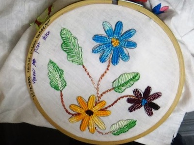 Hand Embroidery  - Beautiful and easy picot stitch embroidery work
