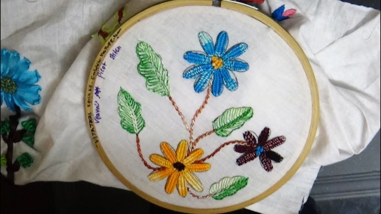 Hand Embroidery  - Beautiful and easy picot stitch embroidery work