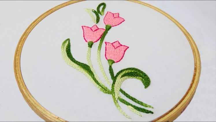 Hand Embroidery: Burden Stitch & Braid Chain Stitch