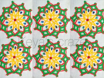 Hand embroidery design | Interlaced. Gujrati. Sindhi. kutch stitch variation | Keya's craze | 133