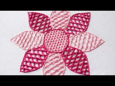 Hand Embroidery Design of Twisted & Checker Stitch