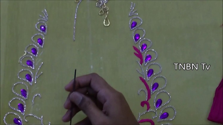 Hand embroidery designs for blouses | hand embroidery designs | basic embroidery stitches