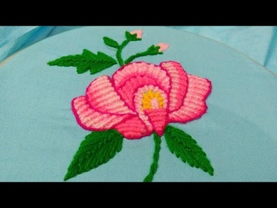 Hand embroidery easy rose for beginners