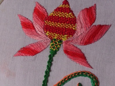 Hand embroidery. Hand embroidery design for beginners.
