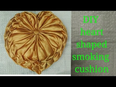 Hand embroidery Heart shaped smoking cushion easy step wise procedure