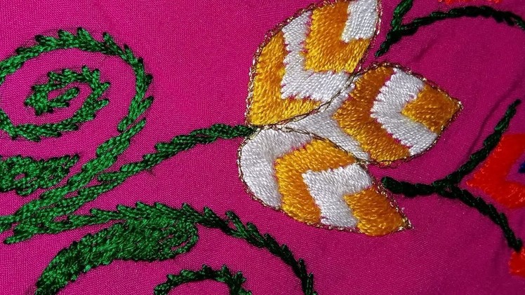 Hand  Embroidery - Phulkari  Stitch '  28 August 2017