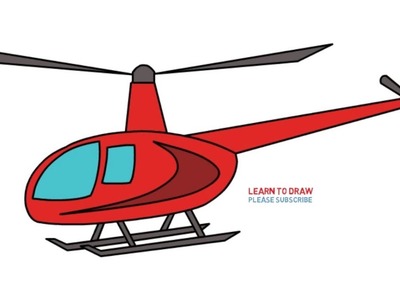 How To Draw a Helicopter Step By Step Easy For Kids