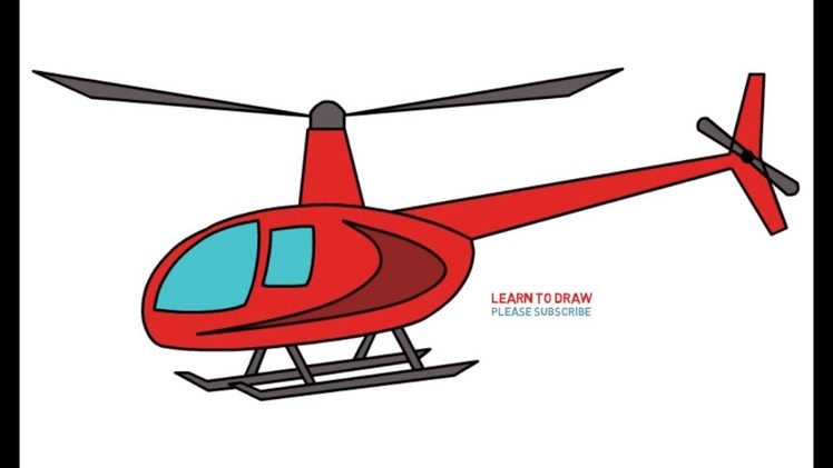 How To Draw a Helicopter Step By Step Easy For Kids