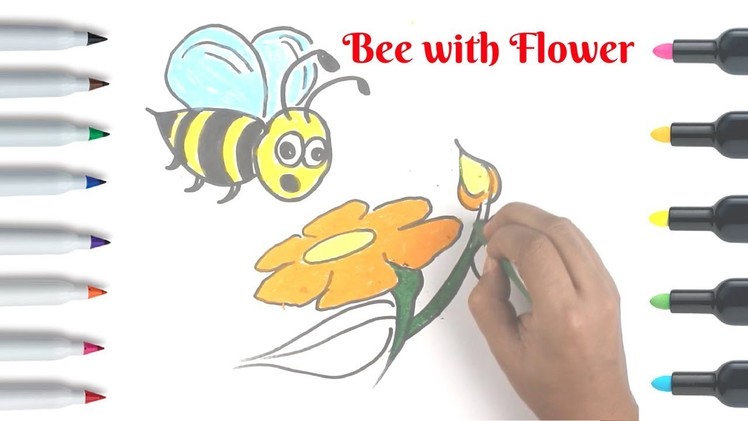 How To Draw A Realistic Bee | Easy Things to Draw |  Children Drawing & Coloring