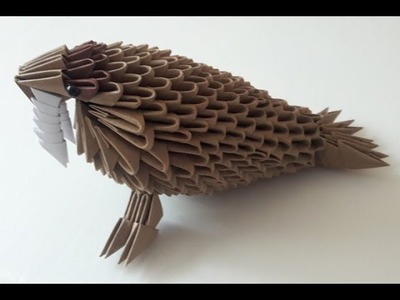 How to make 3D Origami Walrus