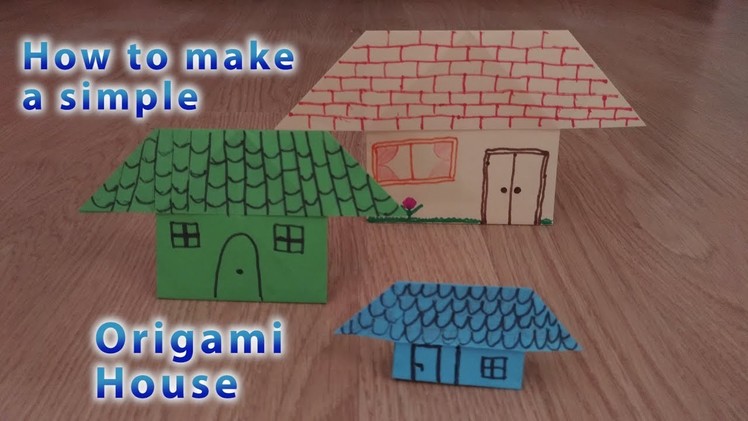 How to make a simple Origami House - STEM activity for Kids