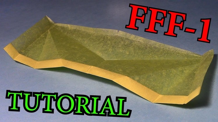 How To Make FFF-1 Paper Airplane Follow Foil (John Collins)